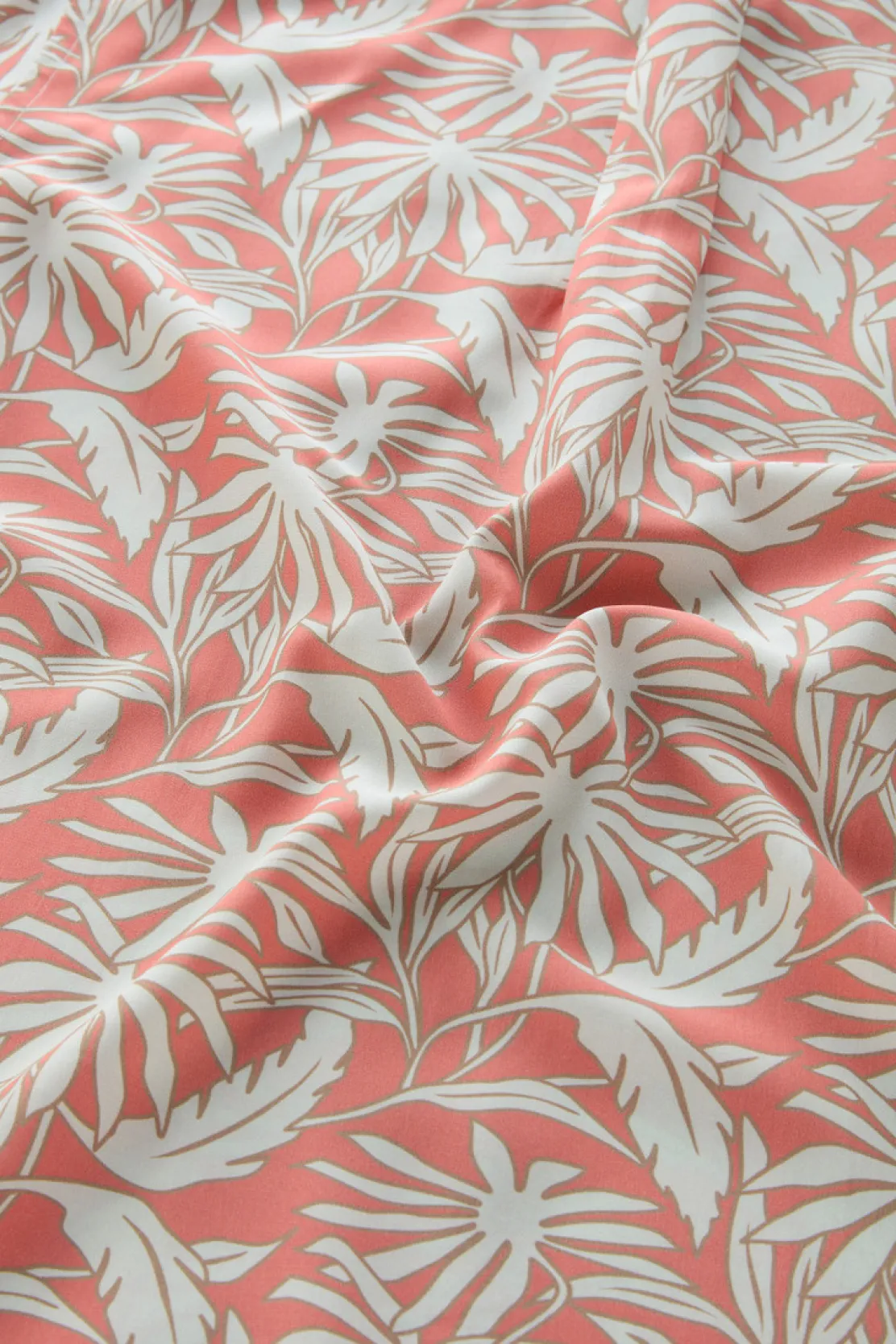 Camicie>Woolrich Camicia Con Stampa Tropical Tropical Coral Sand