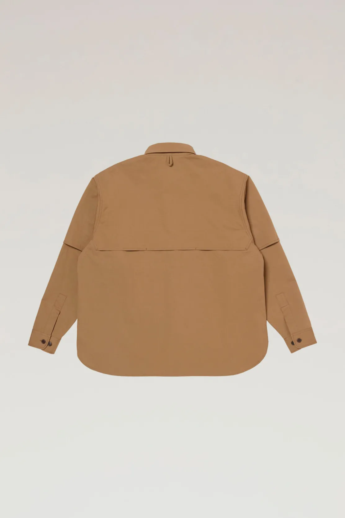 Outdoor Label Designed in Japan|Camicie>Woolrich Camicia In Cavalry Twill Di Misto Cotone Beige