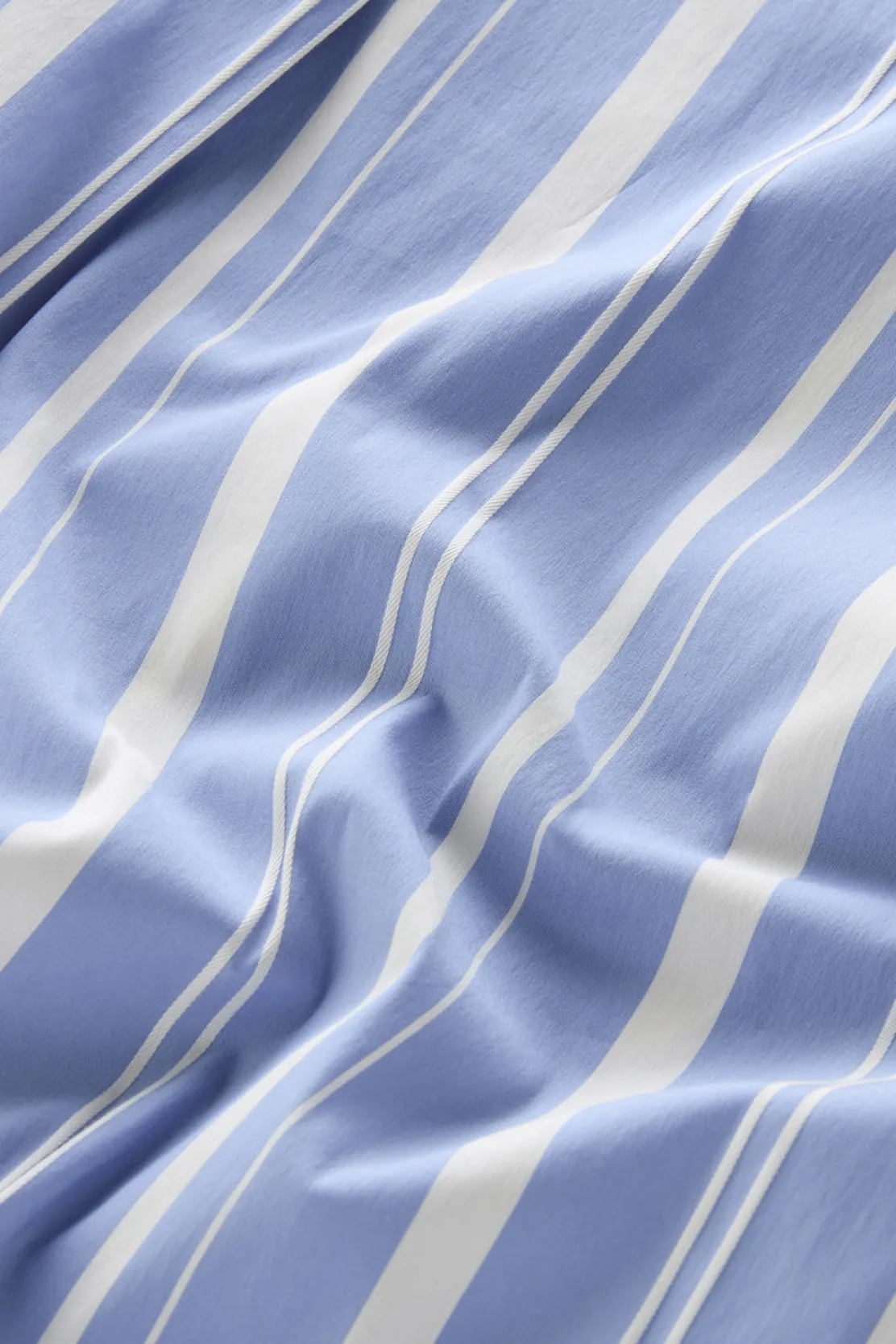 Camicie e giacche a camicia>Woolrich Camicia In Popeline Di Misto Cotone A Righe Sea Breeze Stripe