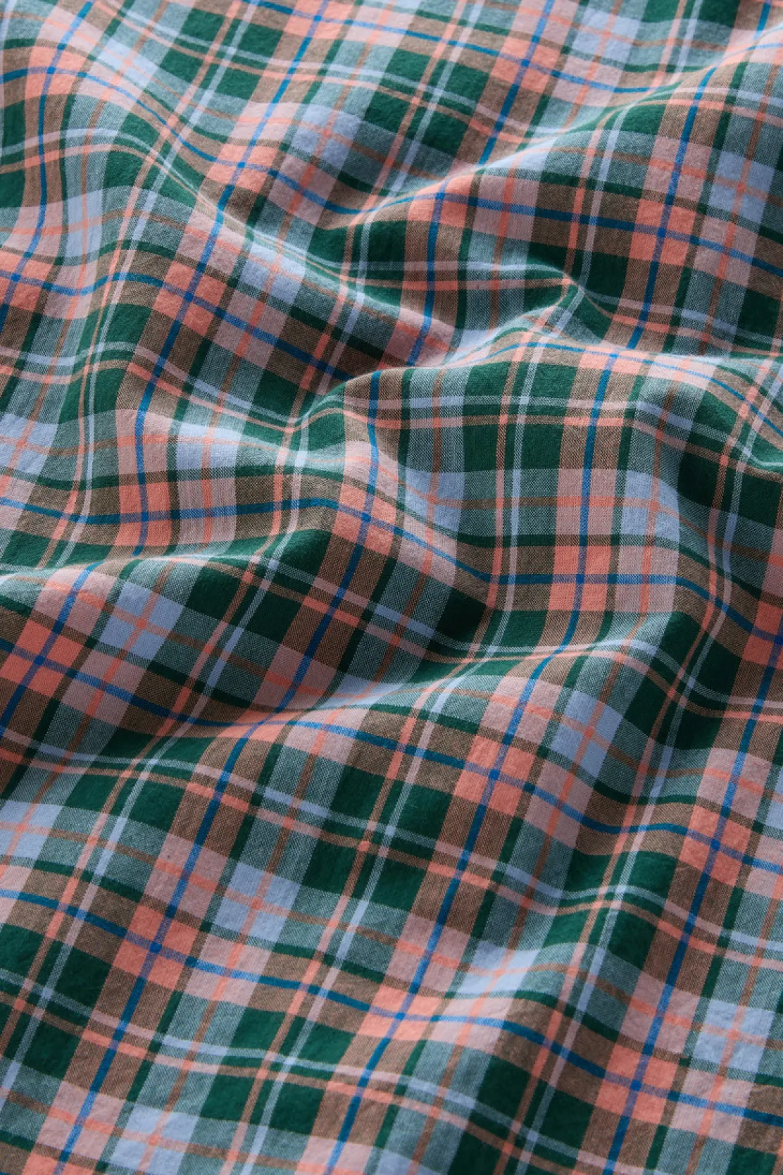 Camicie>Woolrich Camicia Madras In Puro Cotone A Quadri Sage Check