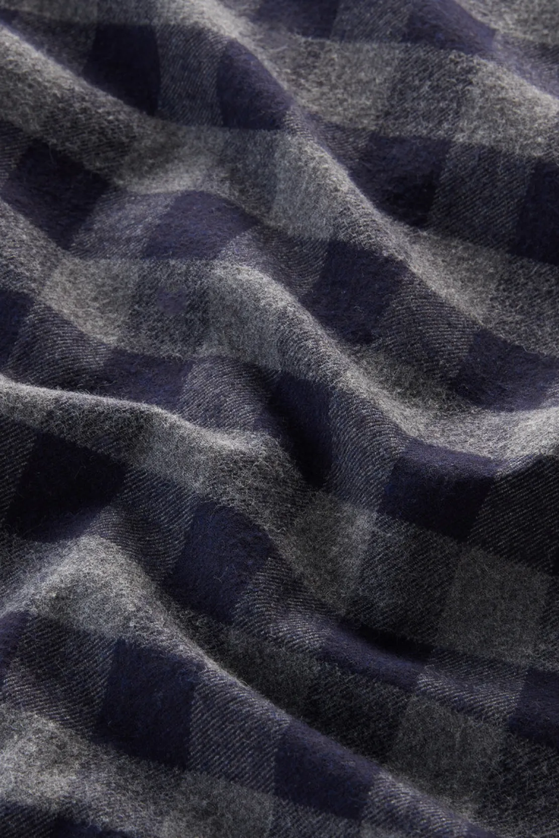 Camicie>Woolrich Camicia Traditional A Quadri In Flanella Blue Buffalo