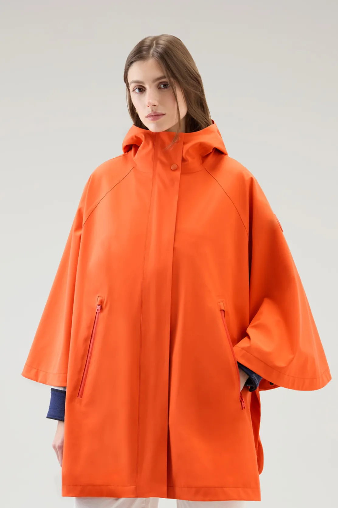 Giacche>Woolrich Cappa In Nylon High Tech Con Cappuccio Koi