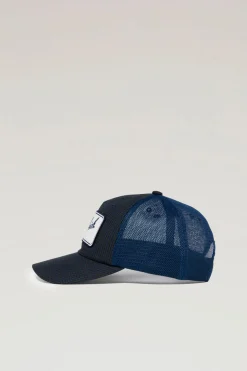 Outdoor Label Designed in Japan|Cappelli e berretti>Woolrich Cappellino Con Logo In Nylon CORDURA E Cotone Typewriter Navy Check