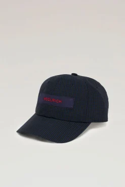 Outdoor Label Designed in Japan|Cappelli e berretti>Woolrich Cappellino In Misto Nylon CORDURA E Cotone Typewriter Navy Check