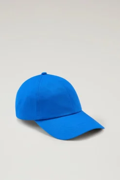 Cappelli e berretti|Cappelli>Woolrich Cappellino In Twill Di Puro Cotone Snorkel Blue