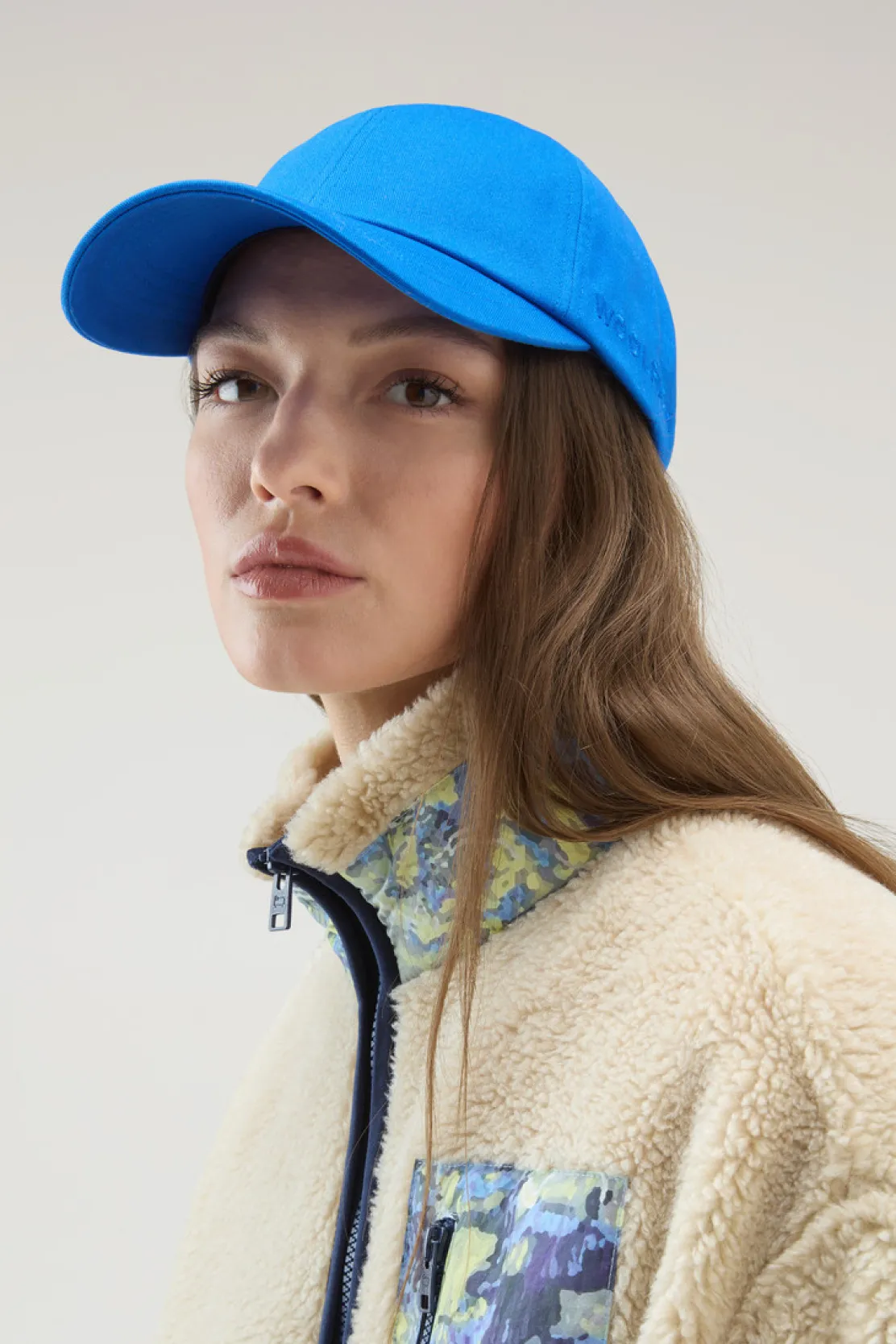 Cappelli e berretti|Cappelli>Woolrich Cappellino In Twill Di Puro Cotone Snorkel Blue