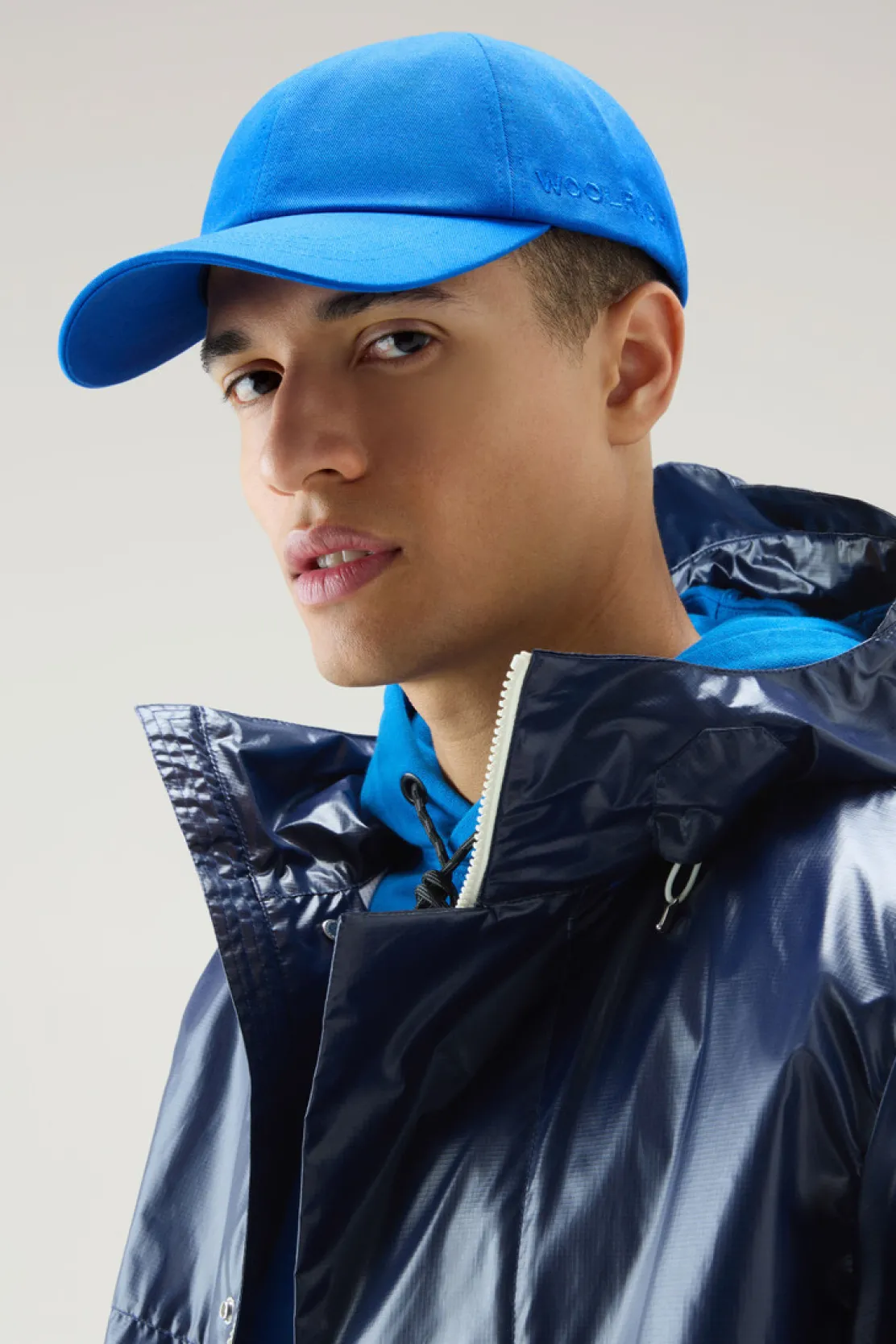 Cappelli e berretti|Cappelli>Woolrich Cappellino In Twill Di Puro Cotone Snorkel Blue