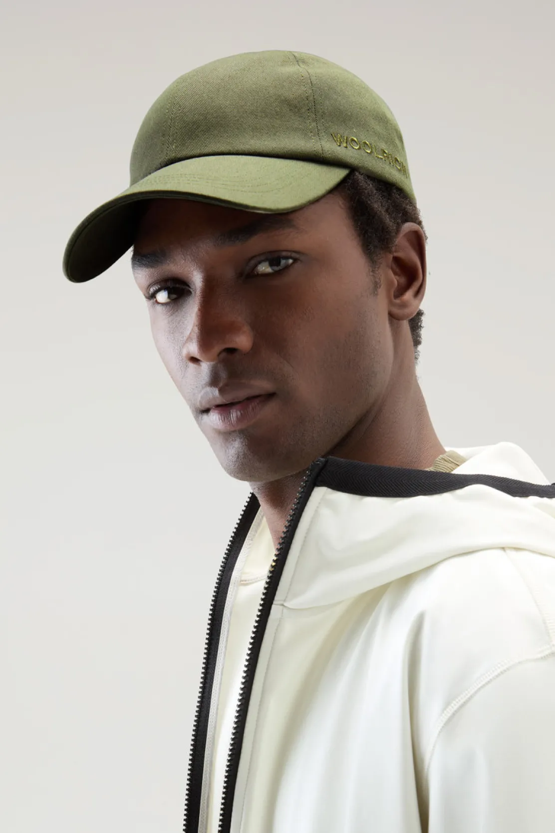 Cappelli e berretti|Cappelli>Woolrich Cappellino In Twill Di Puro Cotone Lake Olive