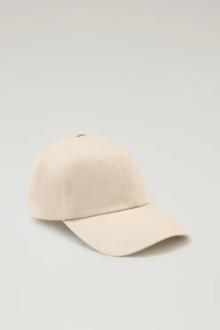 Cappelli e berretti|Cappelli>Woolrich Cappellino In Twill Di Puro Cotone Beach Sand