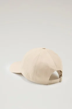 Cappelli e berretti|Cappelli>Woolrich Cappellino In Twill Di Puro Cotone Beach Sand