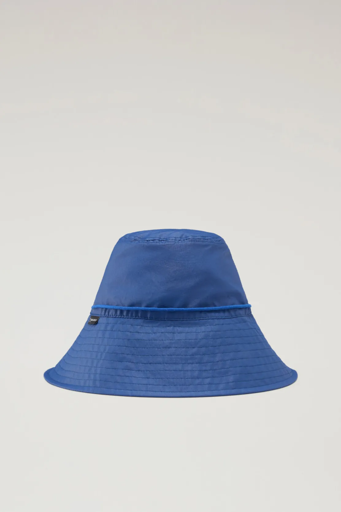 Cappelli>Woolrich Cappello Da Pioggia In Misto Cotone E Nylon Twilight Blue