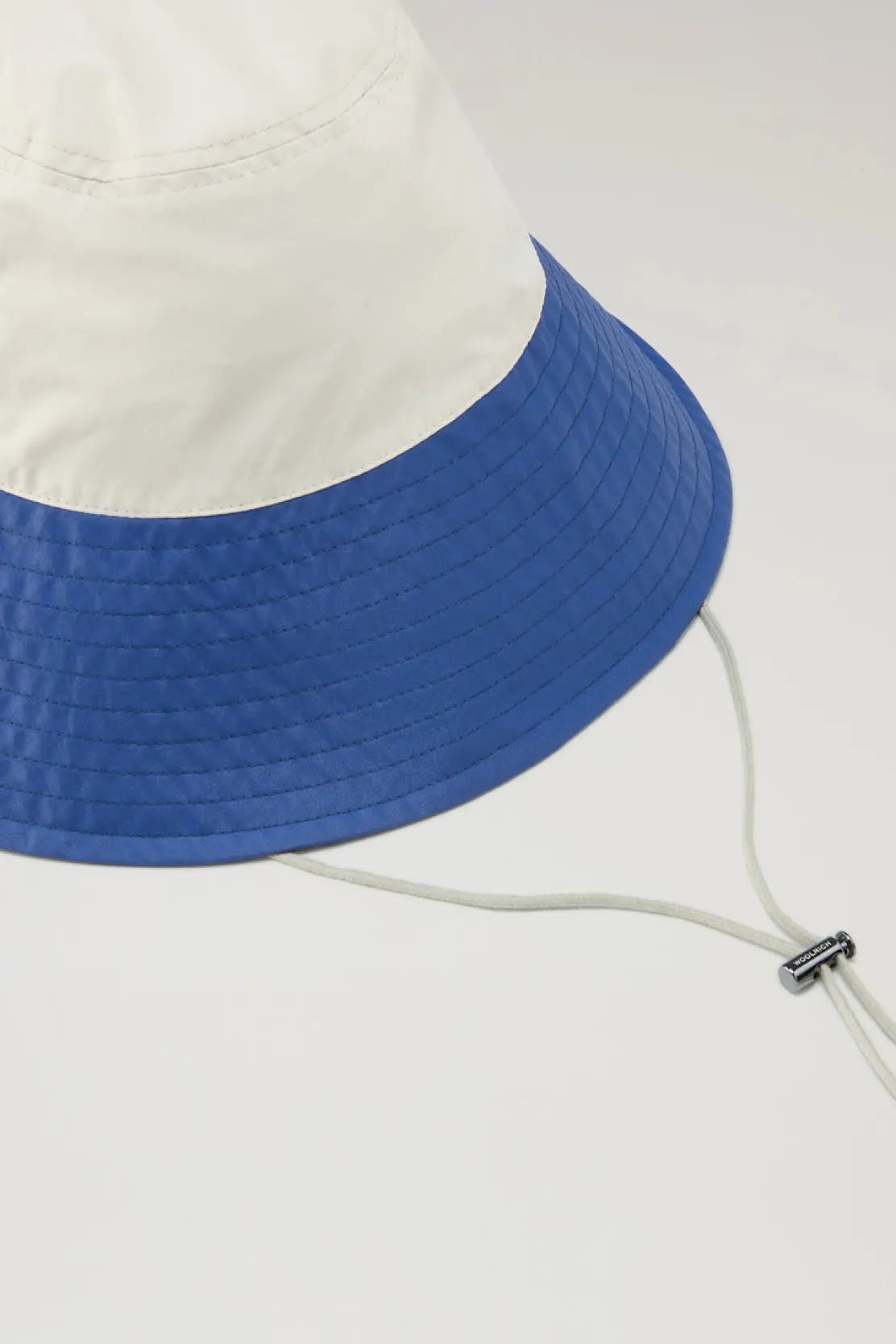 Cappelli>Woolrich Cappello Da Pioggia In Misto Cotone E Nylon Light Oak