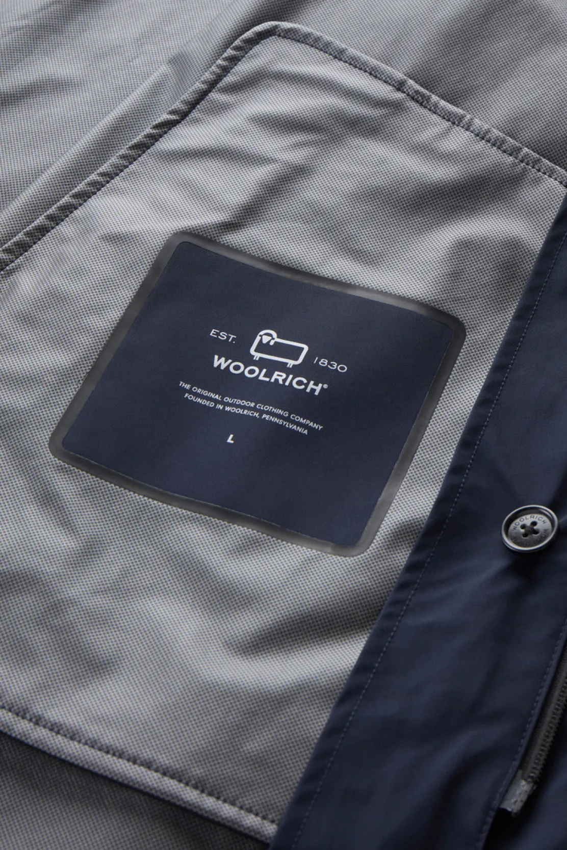 Cappotti|Impermeabili>Woolrich Cappotto 3 In 1 In Nylon Elasticizzato Con Giacca Trapuntata Removibile Melton Blue