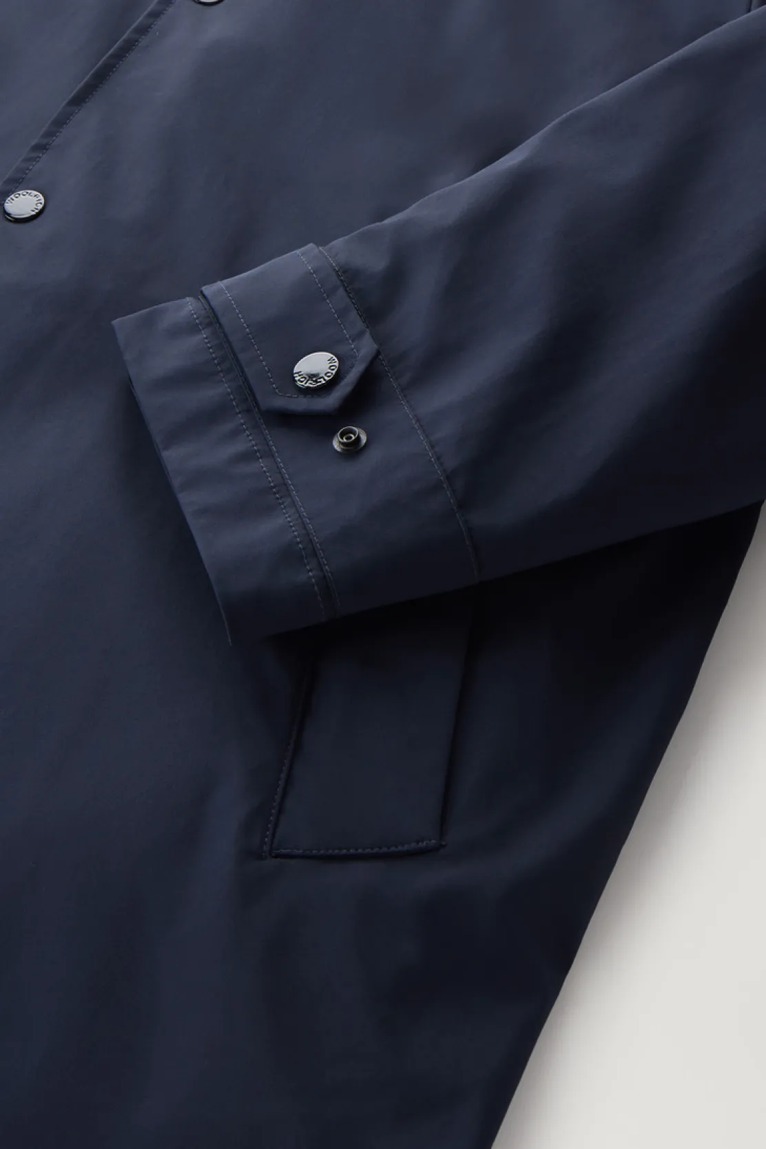 Cappotti|Impermeabili>Woolrich Cappotto 3 In 1 In Nylon Elasticizzato Con Giacca Trapuntata Removibile Melton Blue