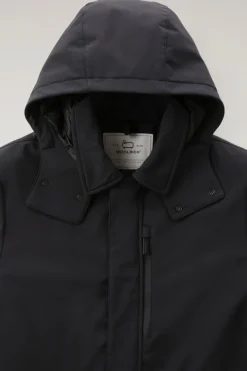 Cappotti|Impermeabili>Woolrich Cappotto Barrow Mac In Softshell Black