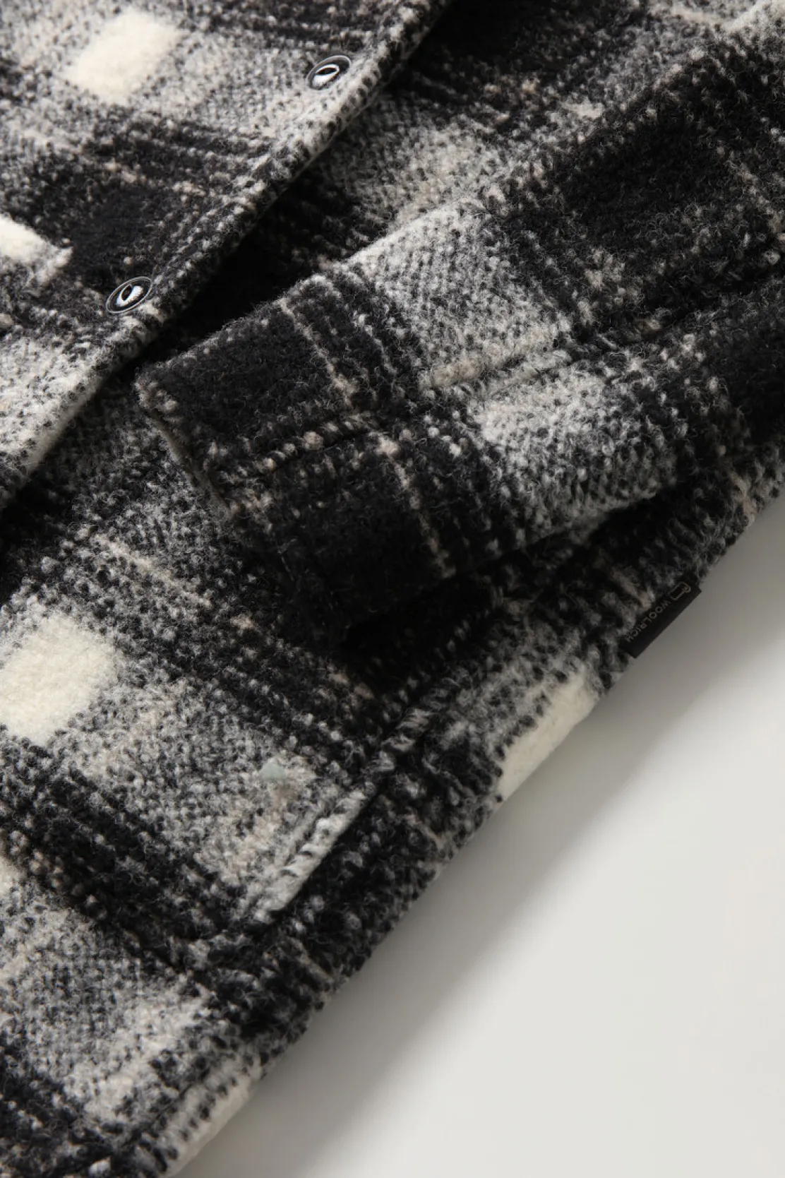 Cappotti>Woolrich Cappotto Gentry In Misto Lana Con Motivo A Quadri Black Check