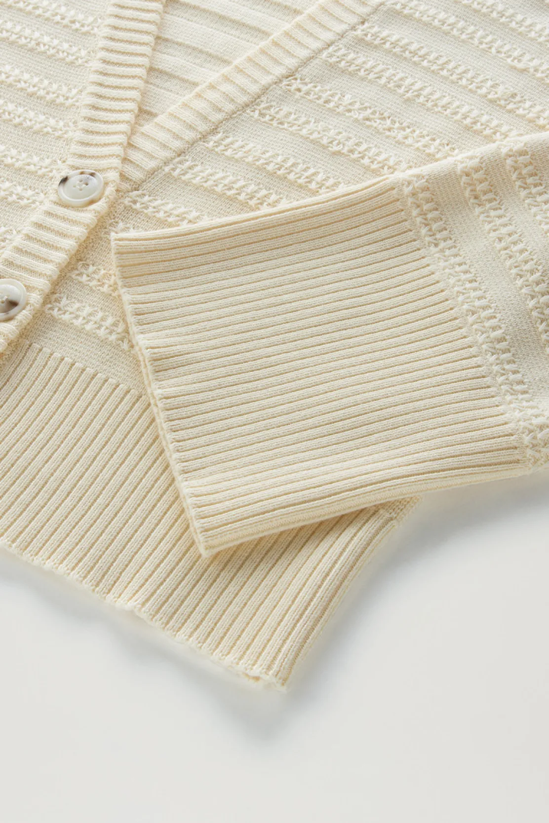 Maglieria>Woolrich Cardigan In Puro Cotone Con Bottoni Plaster White