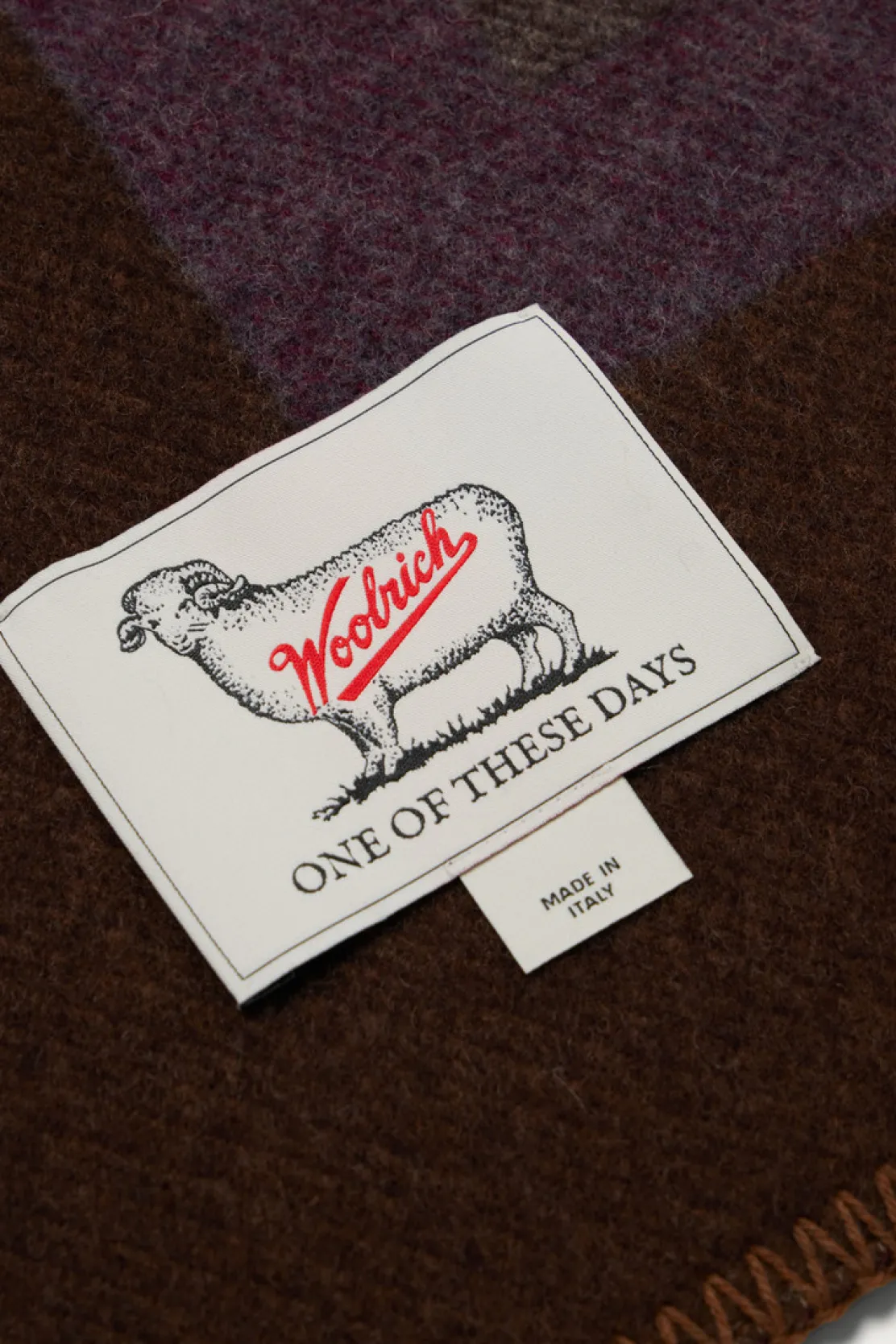 One Of These Days / Woolrich|Coperte>Woolrich Coperta In Misto Lana Con Lavorazione In Jacquard - One Of These Days / Stripe Sand