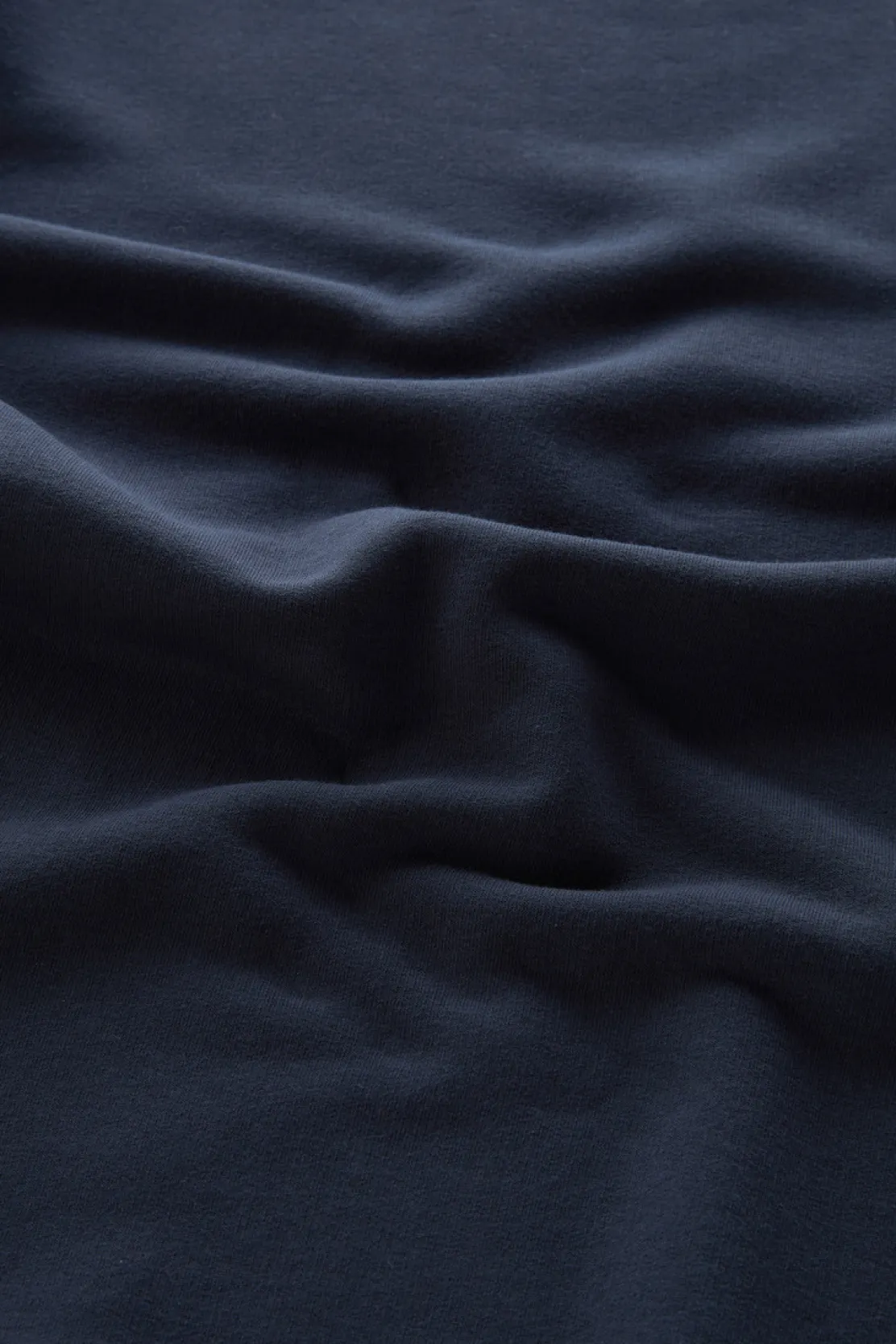 Felpe>Woolrich Felpa Girocollo In Misto Cotone Con Logo Ricamato Melton Blue