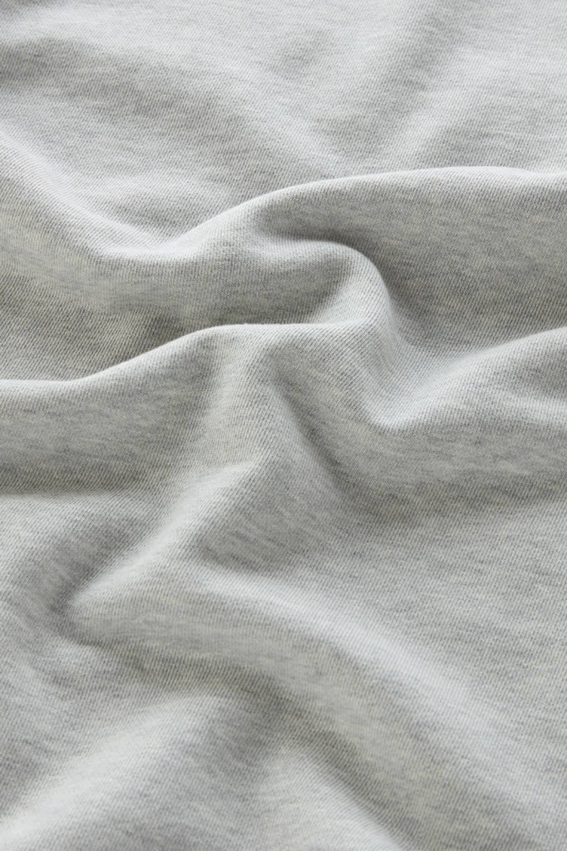 Felpe>Woolrich Felpa Girocollo In Puro Cotone Con Stampa A Rilievo Light Grey Melange