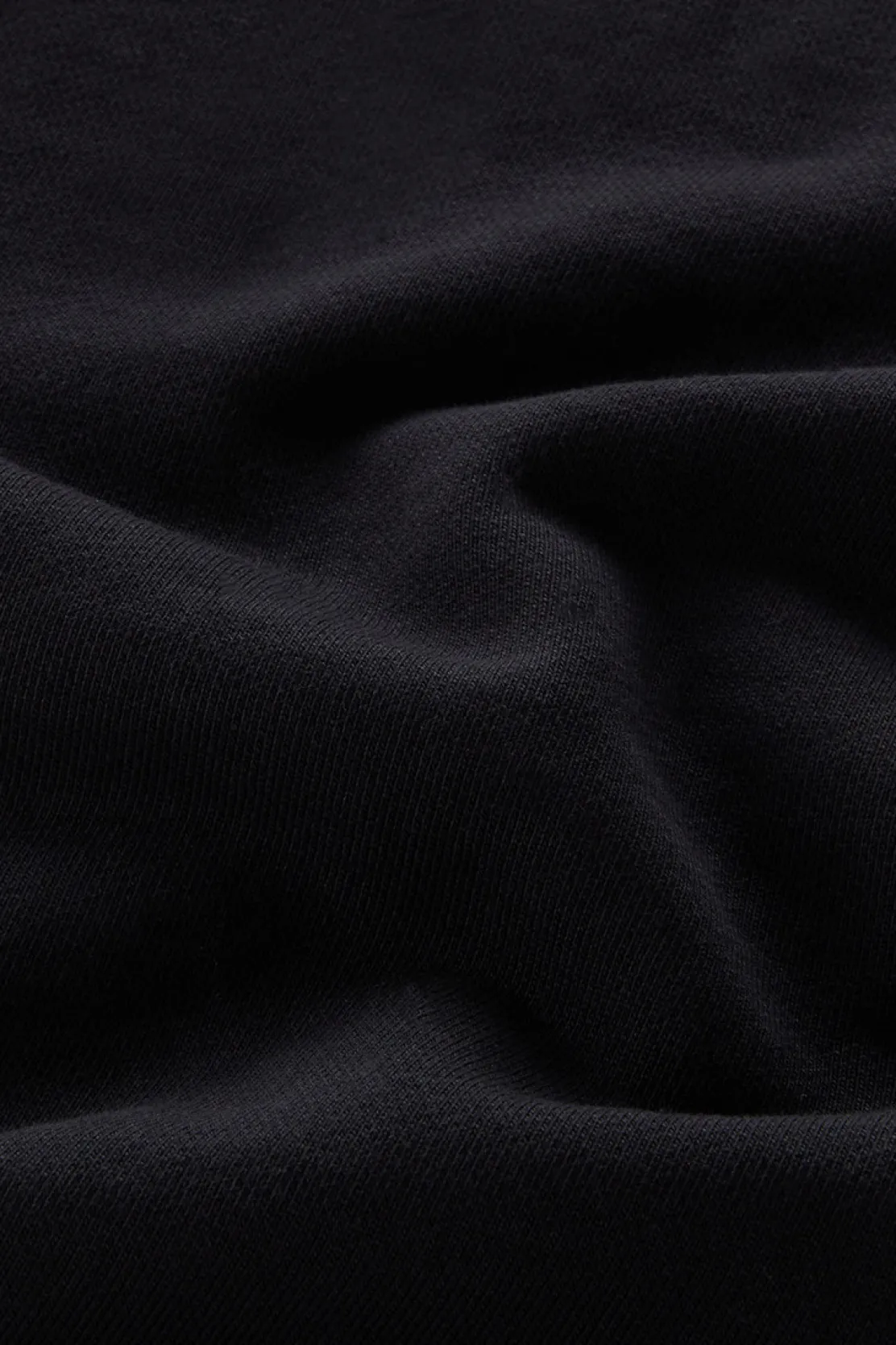 Felpe>Woolrich Felpa Girocollo In Puro Cotone Con Stampa A Rilievo Black