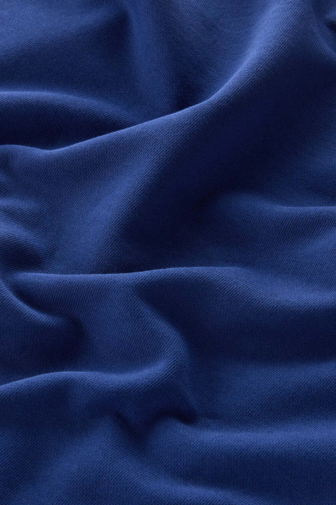 Felpe>Woolrich Felpa In Puro Cotone Con Cappuccio E Logo Ricamato Twilight Blue