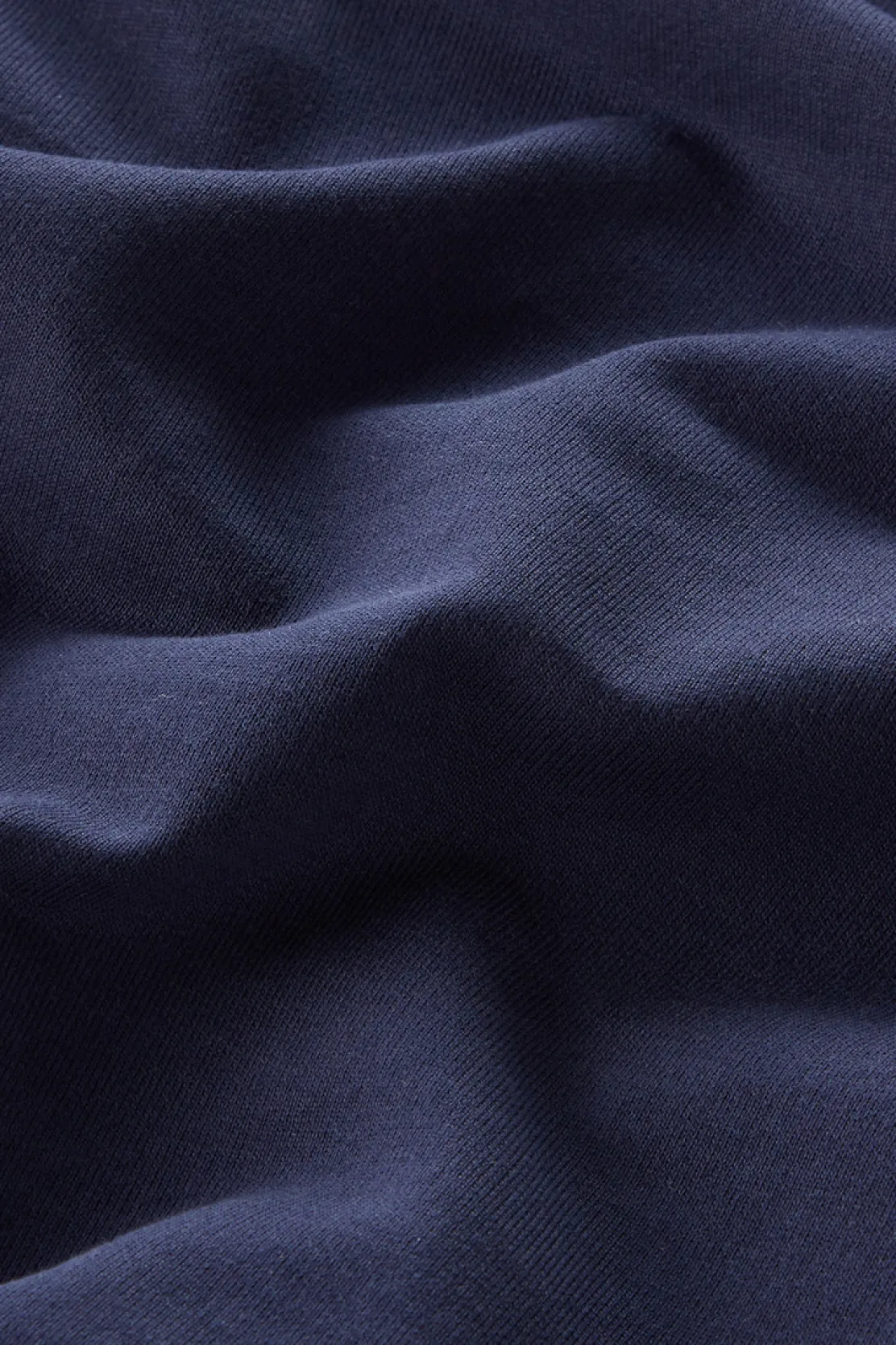 Felpe>Woolrich Felpa In Puro Cotone Con Zip E Collo Alto Maritime Blue