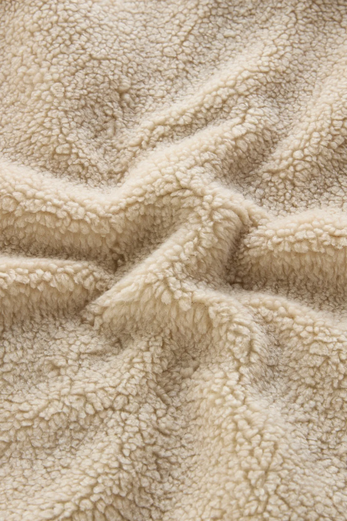 Felpe>Woolrich Felpa In Sherpa A Collo Alto Con Dettagli In CORDURA Light Oak