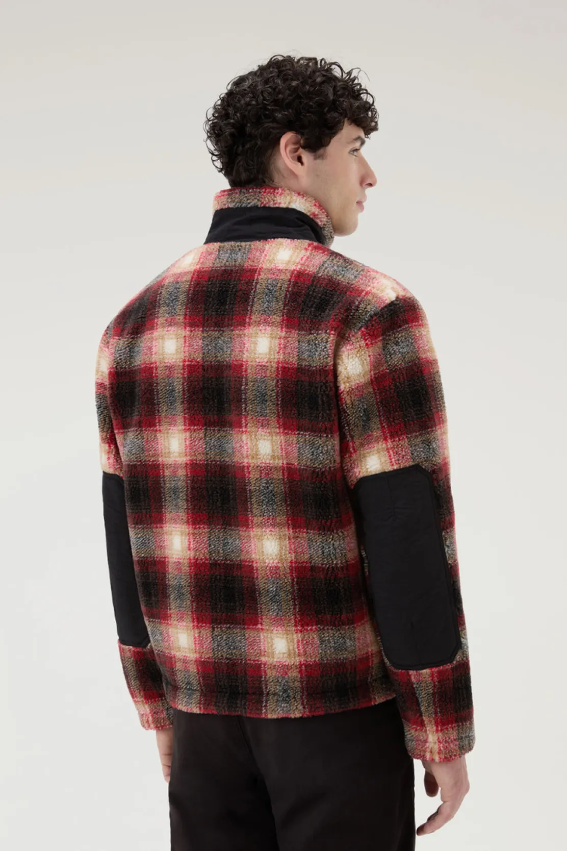 Felpe>Woolrich Felpa In Sherpa Di Misto Lana Hombre Red