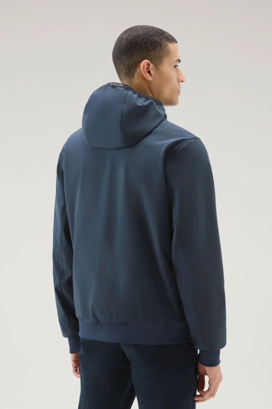 Felpe>Woolrich Felpa In Softshell Con Cappuccio Melton Blue