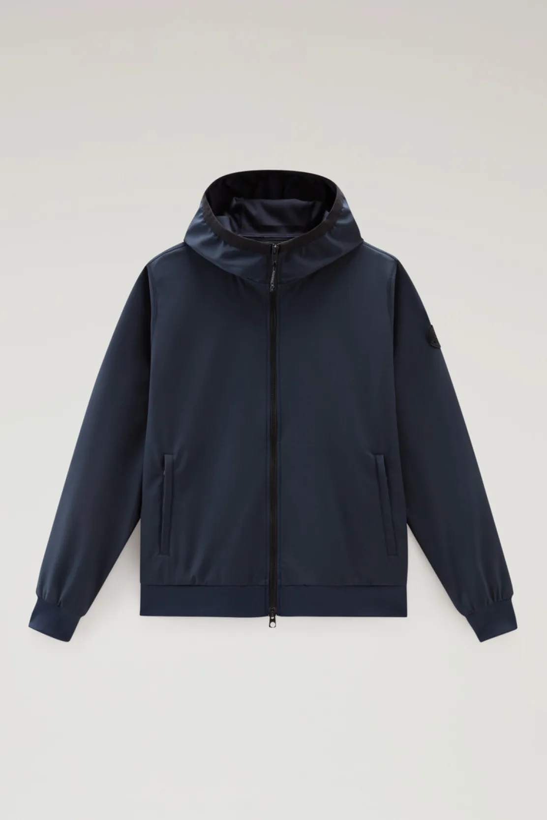 Felpe>Woolrich Felpa In Softshell Con Cappuccio Melton Blue