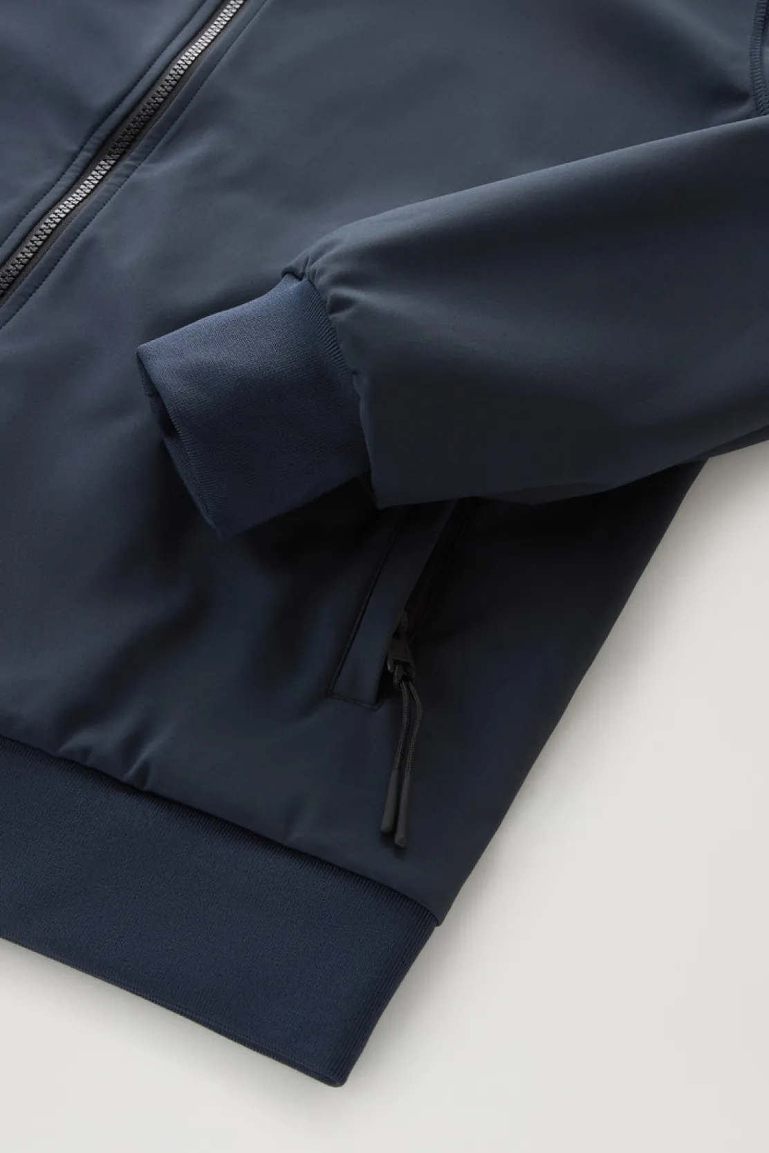 Felpe>Woolrich Felpa In Softshell Con Cappuccio Melton Blue