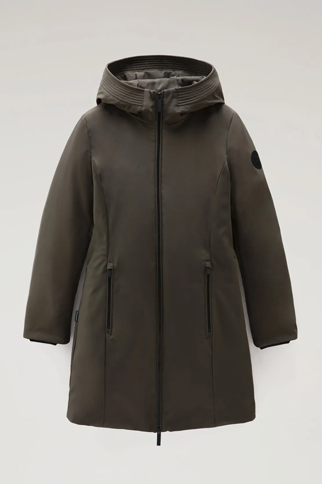 Impermeabili|Parka>Woolrich Firth Parka In Softshell Dark Green