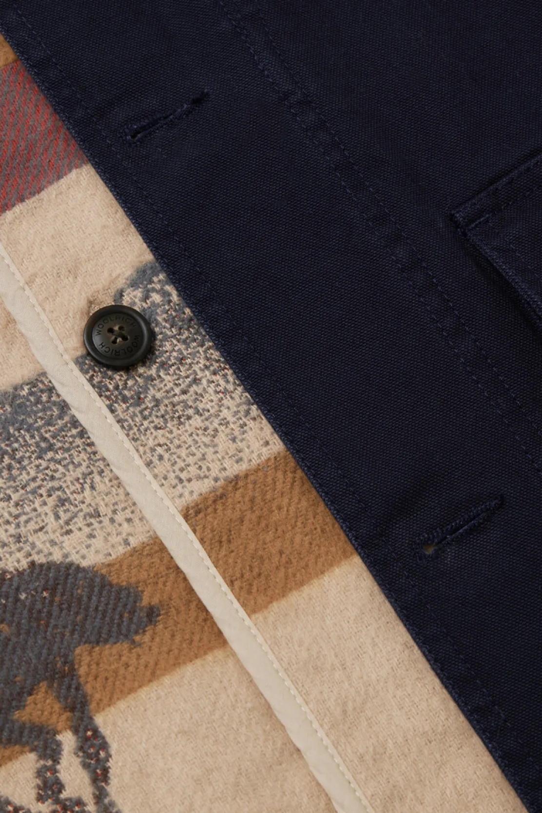 Giacche|One Of These Days / Woolrich>Woolrich Giacca 3 In 1 In Puro Cotone - One Of These Days / Navy