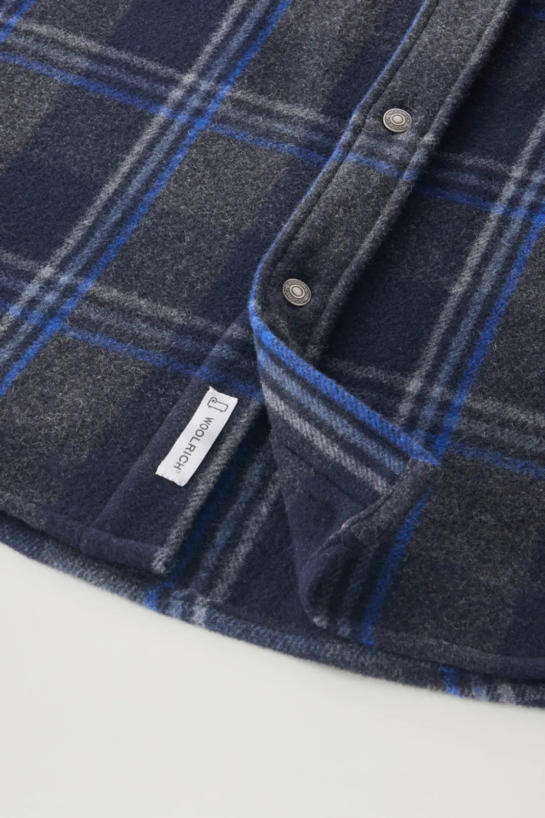 Giacche a camicia>Woolrich Giacca A Camicia Alaskan A Quadri In Misto Lana Italiana Riciclata Grey Check