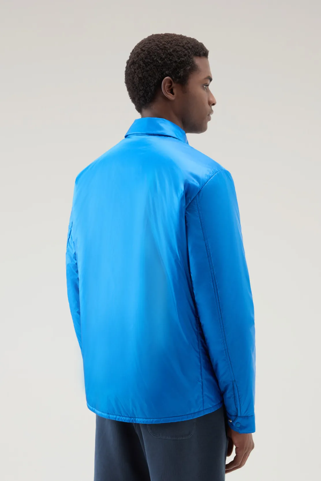 Giacche>Woolrich Giacca A Camicia Imbottita In Pertex Quantum Riciclato Snorkel Blue