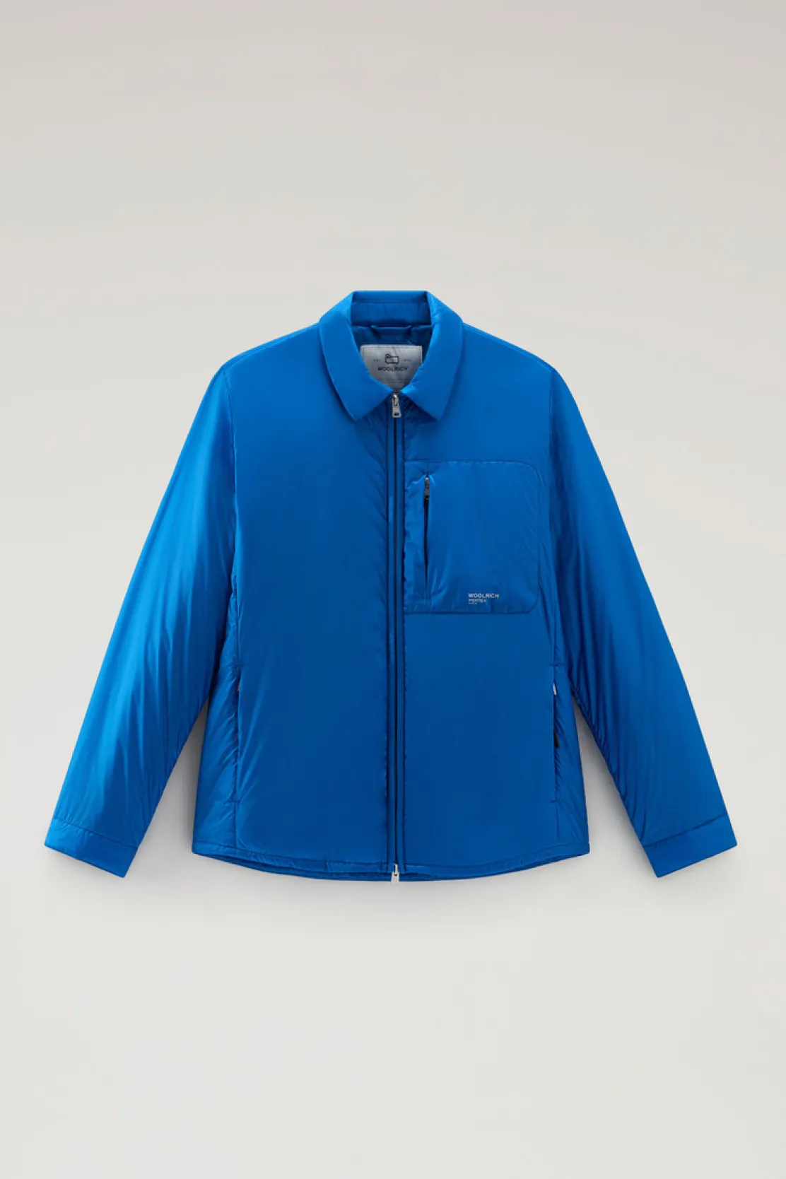 Giacche>Woolrich Giacca A Camicia Imbottita In Pertex Quantum Riciclato Snorkel Blue