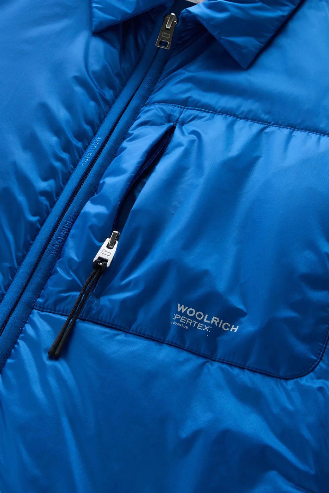 Giacche>Woolrich Giacca A Camicia Imbottita In Pertex Quantum Riciclato Snorkel Blue