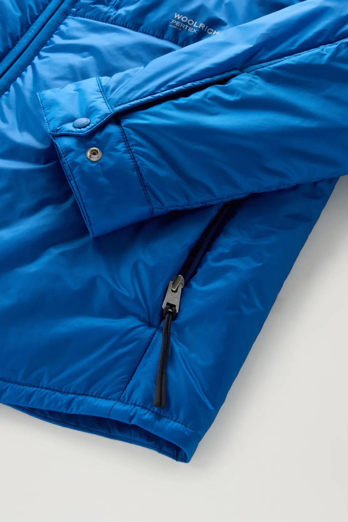 Giacche>Woolrich Giacca A Camicia Imbottita In Pertex Quantum Riciclato Snorkel Blue