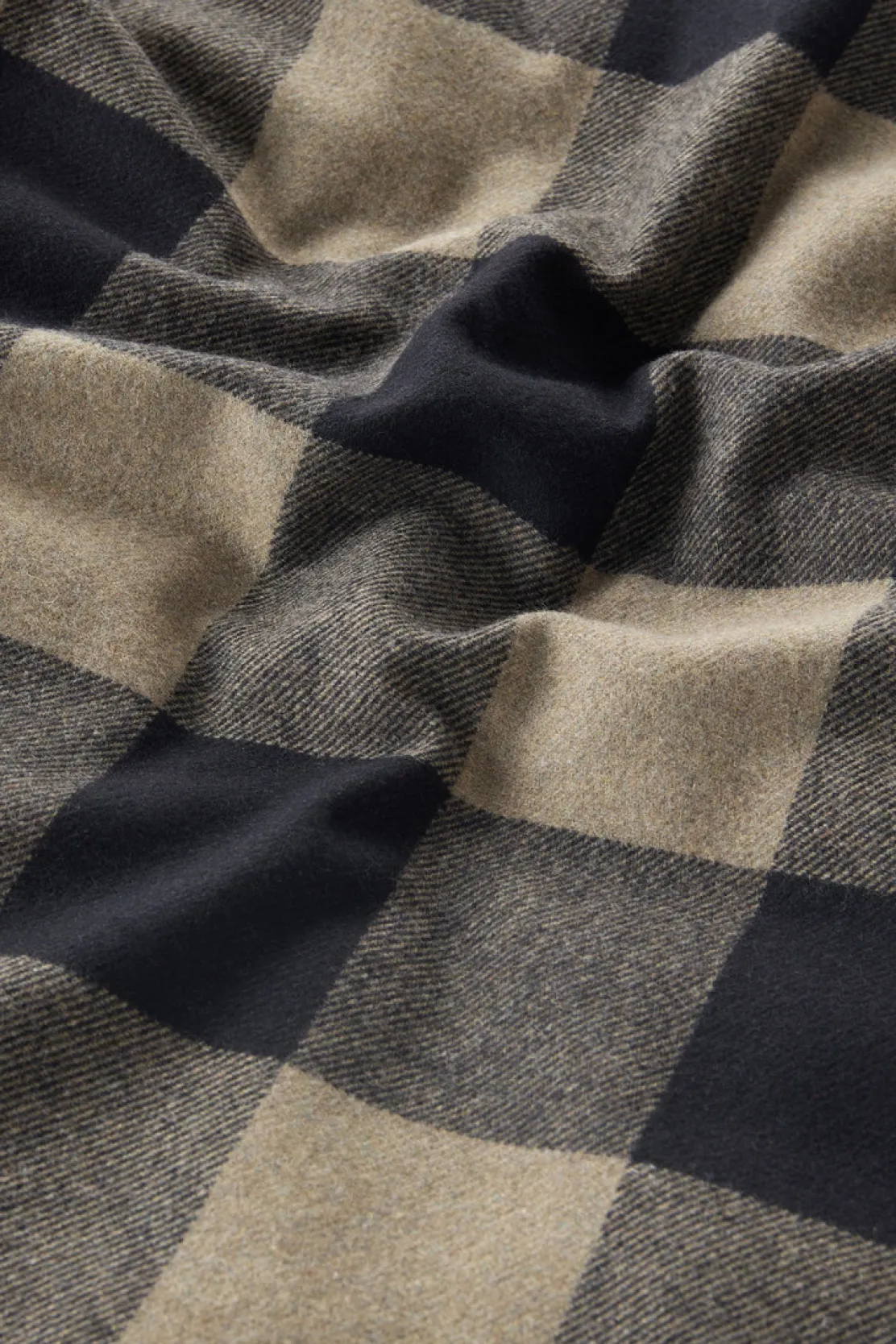 Giacche a camicia|Giacche>Woolrich Giacca A Camicia Imbottita Alaskan A Quadri In Misto Lana Italiana Riciclata Green Buffalo