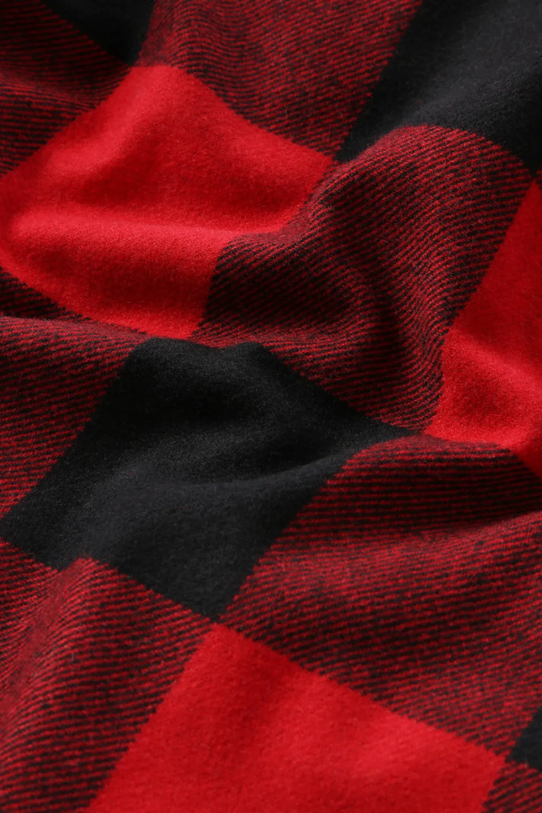 Giacche a camicia|Giacche>Woolrich Giacca A Camicia Imbottita Alaskan A Quadri In Misto Lana Italiana Riciclata Red Buffalo