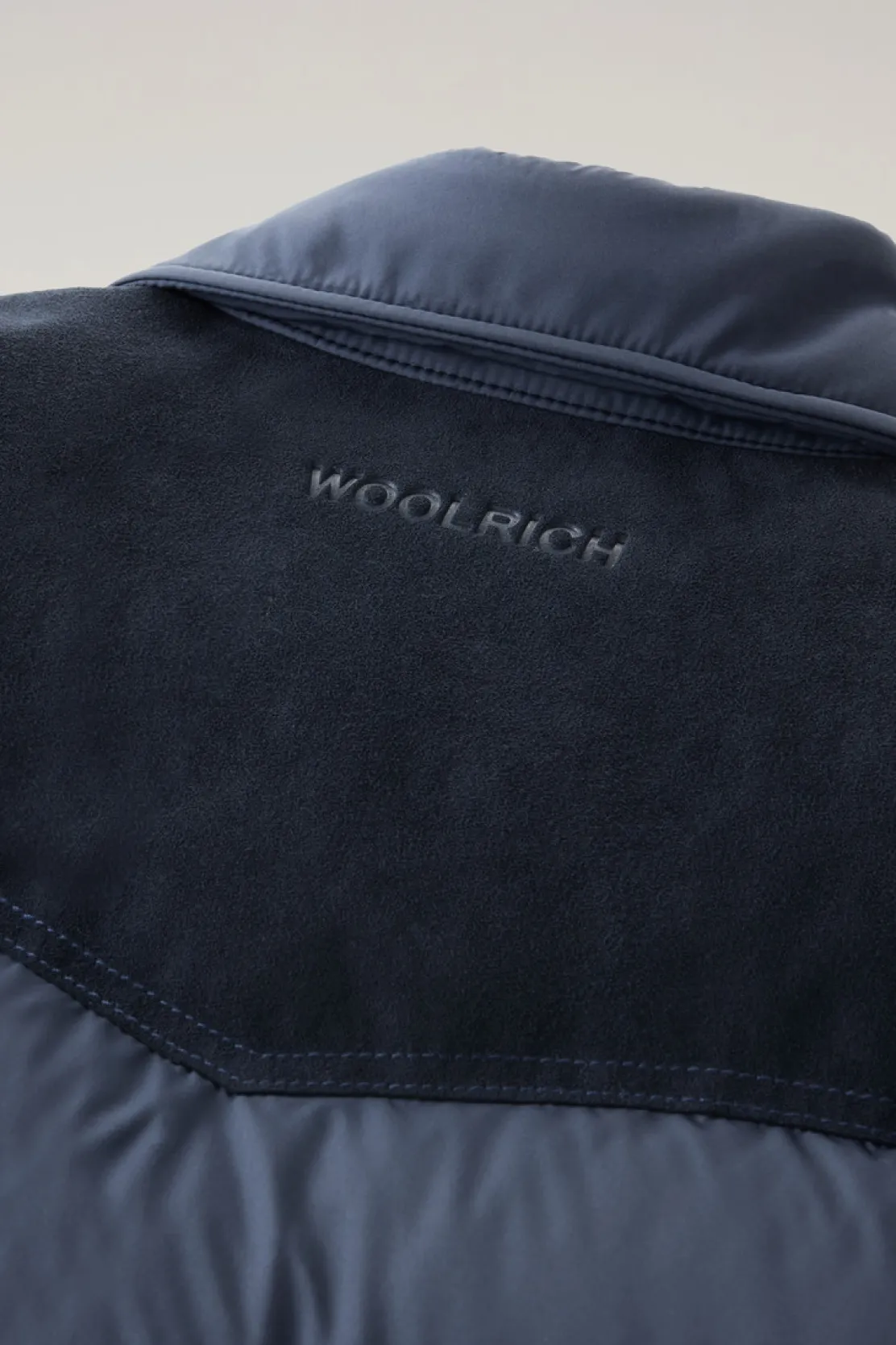 Giacche a camicia|Piumini>Woolrich Giacca A Camicia Western Trapuntata Melton Blue