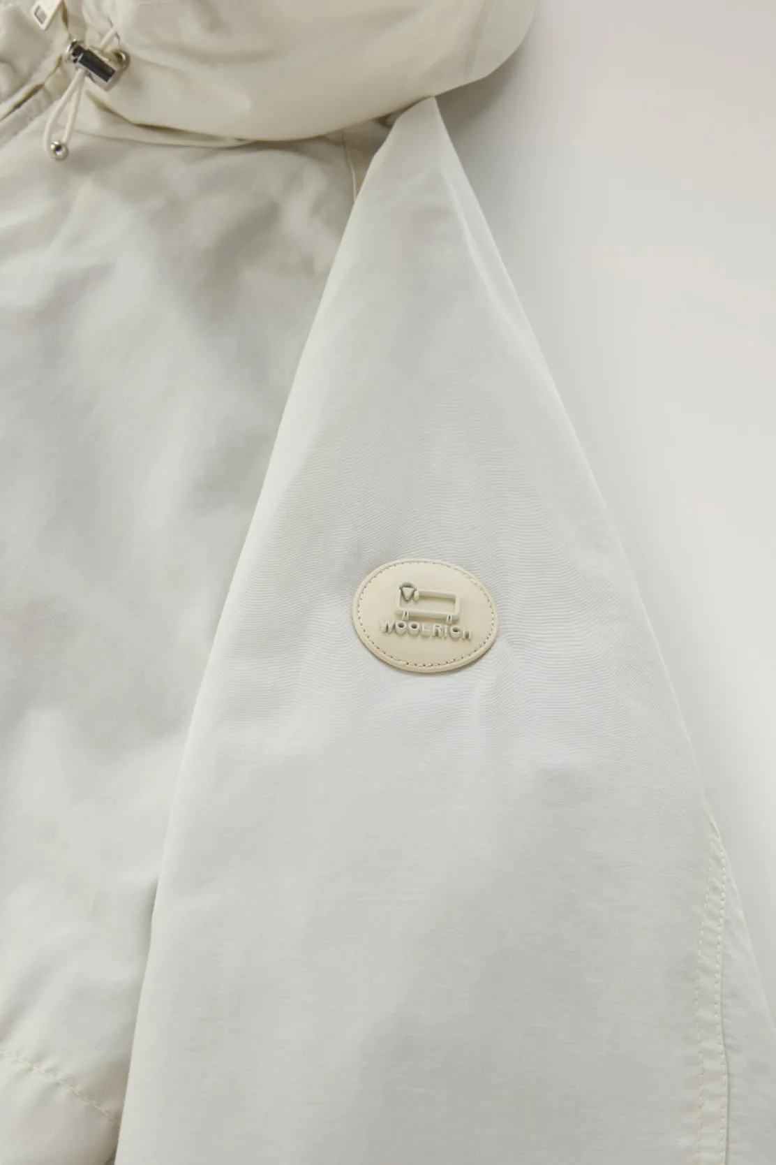 Giacche>Woolrich Giacca Cruiser In Ramar Cloth Con Cappuccio Stone