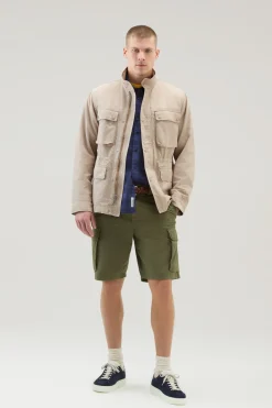 Giacche>Woolrich Giacca Field In Misto Cotone E Lino Rope
