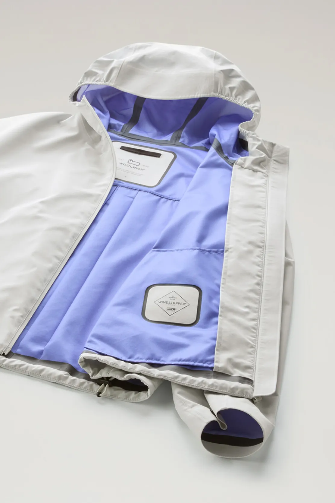 Giacche>Woolrich Giacca In WINDSTOPPER GORE‑TEX Stone