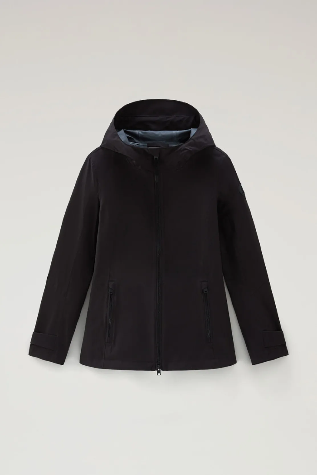 Impermeabili|Giacche>Woolrich Giacca Leavitt Impermeabile Con Cappuccio Black