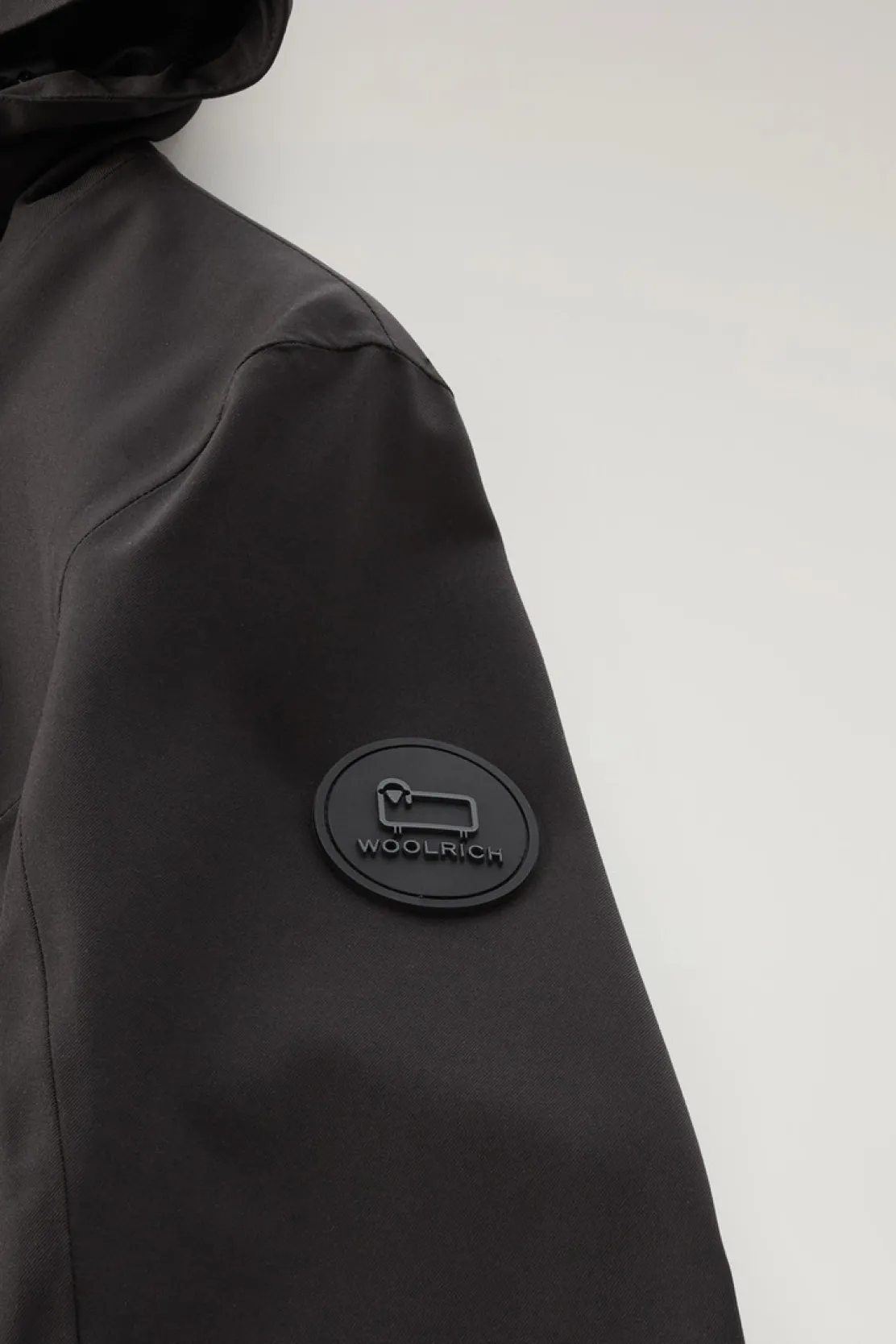 Impermeabili|Giacche>Woolrich Giacca Leavitt Impermeabile Con Cappuccio Black