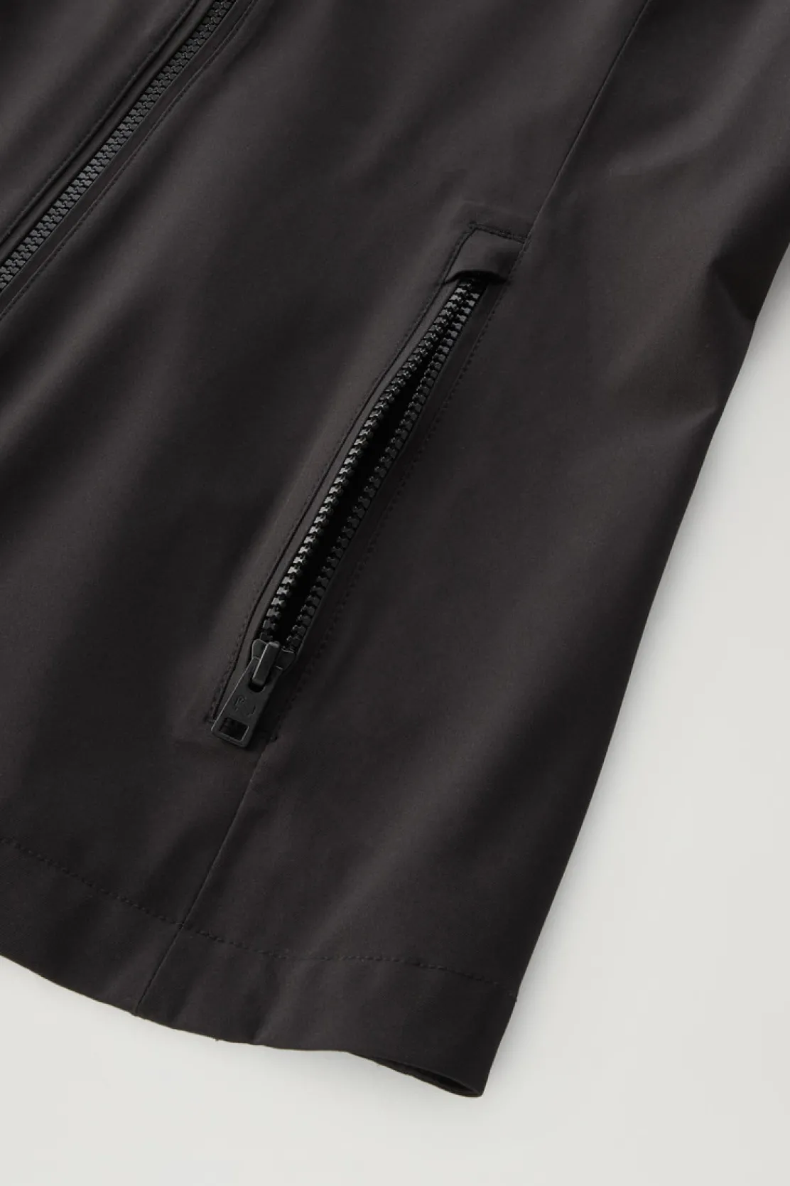Impermeabili|Giacche>Woolrich Giacca Leavitt Impermeabile Con Cappuccio Black