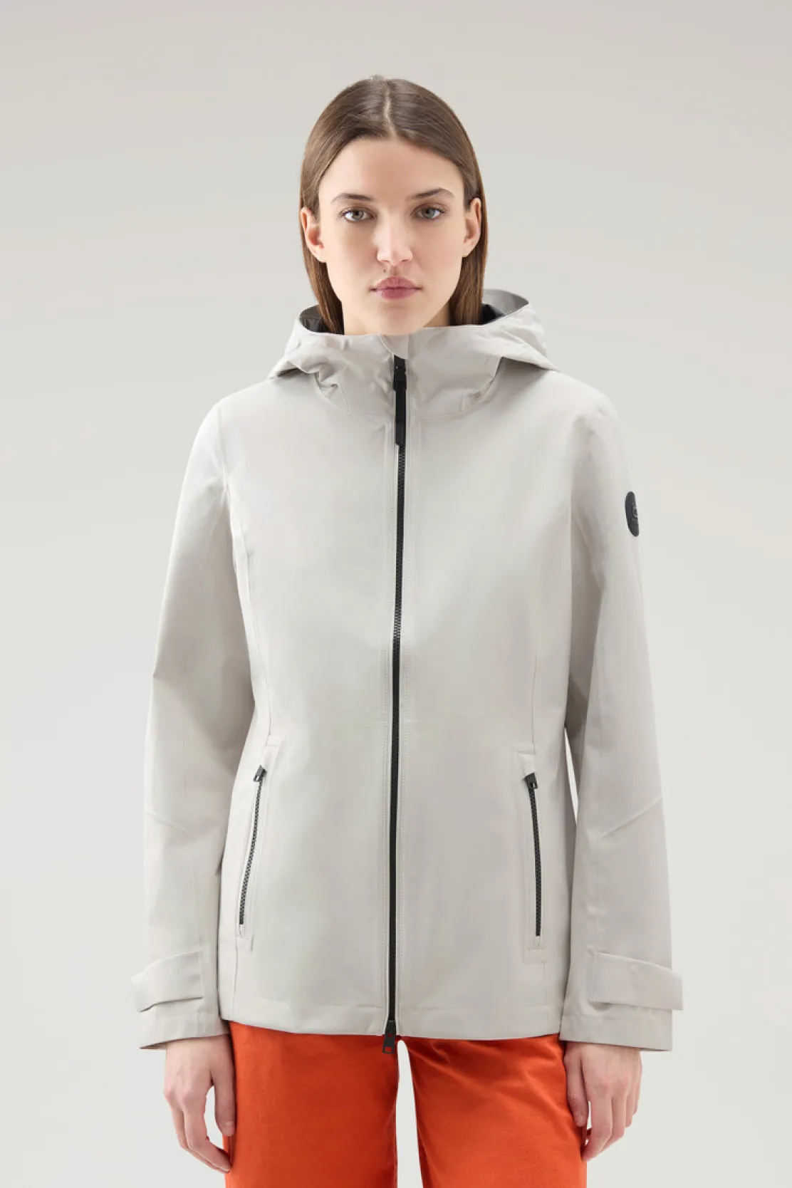 Impermeabili|Giacche>Woolrich Giacca Leavitt Impermeabile Con Cappuccio Light Oak
