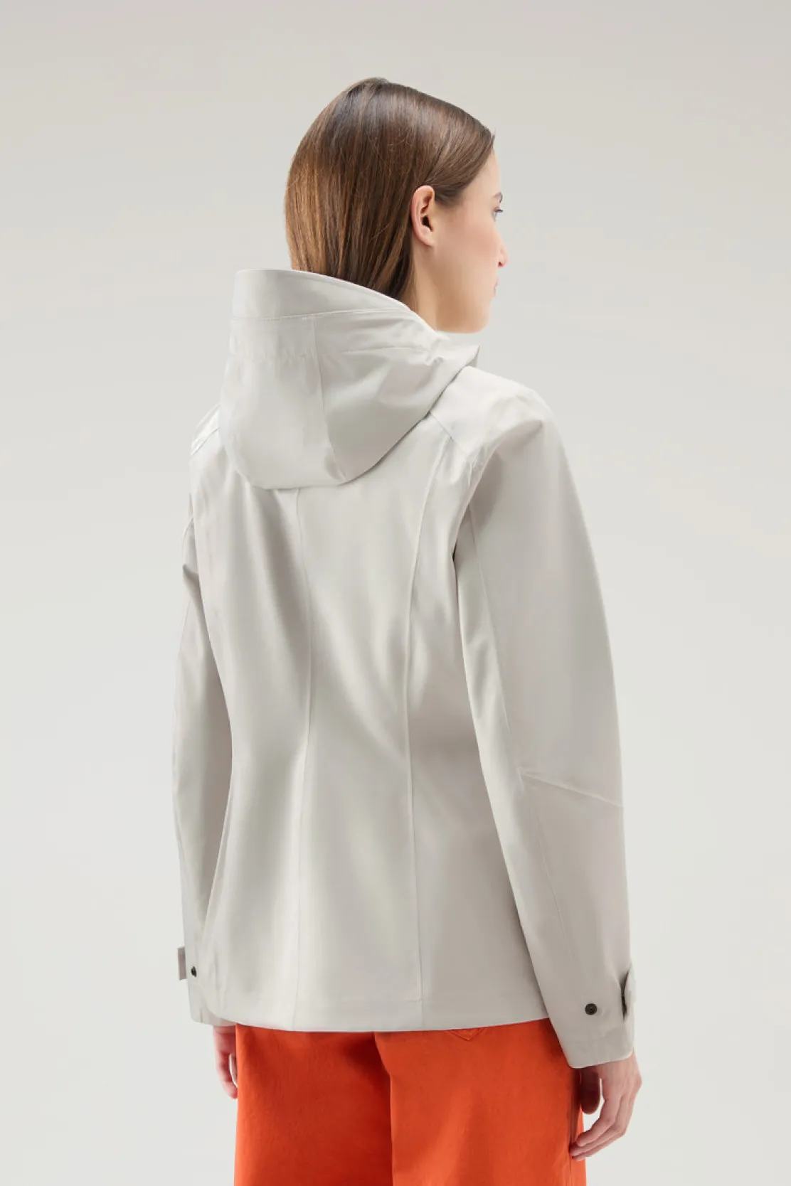 Impermeabili|Giacche>Woolrich Giacca Leavitt Impermeabile Con Cappuccio Light Oak